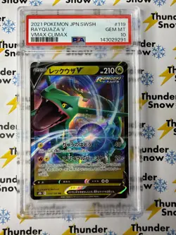 Rayquaza V #119 Vmax Climax 2021 Pokemon Japanese PSA 10 143029291 - Image 1