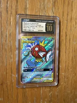 Magikarp & Wailord GX CGC Pristine 10 161/150 Tag Team Team Up S-Chinese Pokemon - Image 3