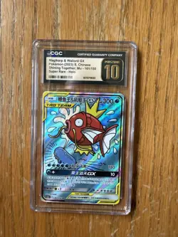 Magikarp & Wailord GX CGC Pristine 10 161/150 Tag Team Team Up S-Chinese Pokemon - Image 4