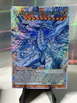 Yu-Gi-Oh! TCG Deep Eyes White Dragon The Blue abyss Custom Secret Over Frame - Image 1
