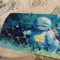 Squirtle Rubber Playmat Play Mat Tcg Trading Card Game Pokemon Cards Playing - Image 2