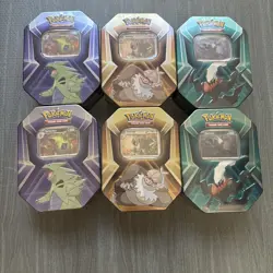 *SEALED* - Pokemon TCG Tin with 3 foil promo cards & 3 booster packs - Image 1