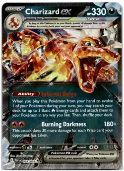 Charizard ex - 054/091 SV: Paldean Fates Pokemon Card NM - Image 1