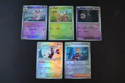 Prismatic Evolutions ENG Reverse Holo Poke Ball Bundle Lot of 5 - Pokemon TCG NM - Image 1