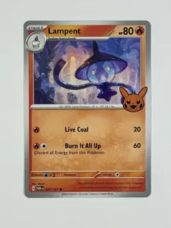 Pokemon TCG - Lampent- 037/167 - 2024 S&V: TWM - Trick Or Trade - Common - Image 1