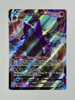 Pokemon TCG - Shadow Rider Calyrex VMAX - 075/198 2021 SWSH Chilling Rein - Image 1