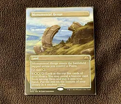Magic The Gathering Monumental Henge 0354 Rare Non-Foil Borderless - Image 1