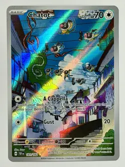 Pokemon TCG: Chatot 181/162 2024 Scarlet & Violet: Temporal Forces SV05:TEF IR - Image 1