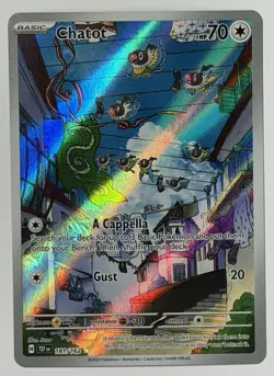 Pokemon TCG: Chatot 181/162 2024 Scarlet & Violet: Temporal Forces SV05:TEF IR - Image 4