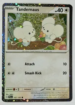 Pokemon TCG - Tandemaus 167/193 - 2023 Paldea Evolved SV02:PAL C - Cosmo Promo - Image 2