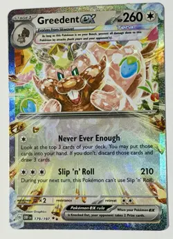 Pokemon TCG - Greedent ex 179/197 - 2023 S&V:Obsidian Flames SV03:OBF RR - Image 3