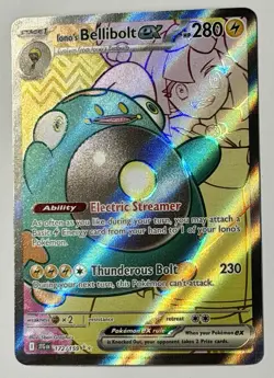 Pokemon TCG - Iono's Bellibolt ex - 172/159 2025 SV09:JTG - Ultra Rare Full Art - Image 3