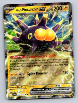 HOP'S PINCURCHIN EX 068/217 DOUBLE RARE ME: ASCENDED HEROES POKEMON NM - Image 1
