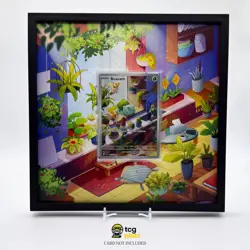 Bisasam SCR 143/142 - Pokemon Extended Art Display | Framed MIXPIX® - Image 1