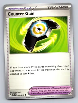 COUNTER GAIN 186/217 COMMON ME: ASCENDED HEROES POKEMON NM - Image 1
