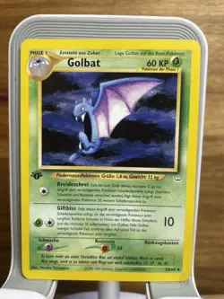 Pokemon TCG Golbat Neo Revelation Card 29/64 Uncommon 1st Edition German - Image 1