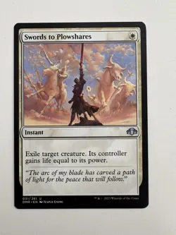 Swords to Plowshares MTG Magic the Gathering Card NM Near Mint DMR - Image 1