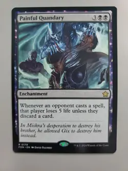 MTG Painful Quandary Foundations 0179 Regular Rare - Image 1