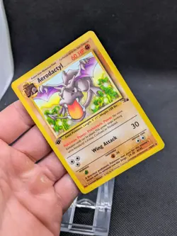 1st Edition Aerodactyl 16/62 Fossil Set Pokemon Card WOTC LP/Played - Image 2