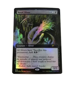 MTG Secret Lair Basal Sliver 629 Borderless Extended Art FOIL Unplayed NM - Image 1