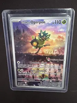 Pokemon TCG Teal Mask Ogerpon SVP 123 Pokemon Center Stamped Promo - Image 1