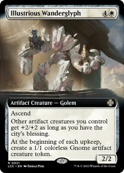 Illustrious Wanderglyph Extended Art The Lost Caverns of Ixalan NM MTG - Image 1