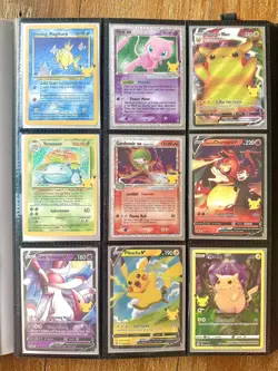 Pokemon Celebrations Binder Lot Pikachu VMAX Charizard Mew ex Set NM - Image 1