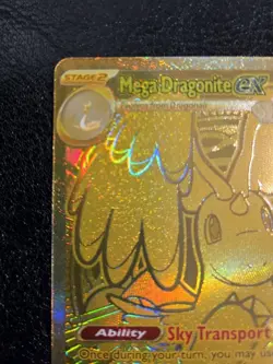 Mega Dragonite Ex 295/217 GOLD HYPER RARE POKEMON ASCENDED HEROES - Image 2
