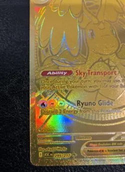 Mega Dragonite Ex 295/217 GOLD HYPER RARE POKEMON ASCENDED HEROES - Image 5