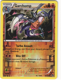 Garchomp Reverse Holo Pokemon TCG BREAKpoint 70/122 LP - Image 1