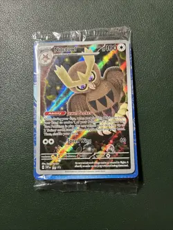 Noctowl Stellar Crown ETB Black Star Promo #141 (Sealed) - Image 1