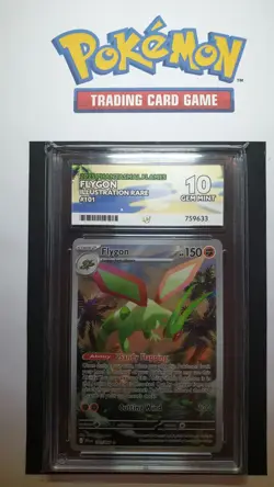 Pokemon Flygon 101/094 Me02: Phantasmal Flames Holo - ACE 10 - PERFECT SUBGRADES - Image 1