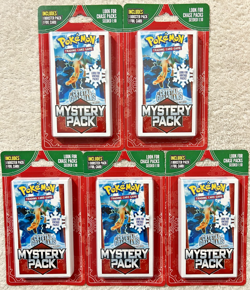 5x POKEMON MYSTERY PACK CRYSTAL GUARDIANS CHASE PACKS 1:10 LOOK FOR VINTAGE PACK - Image 2