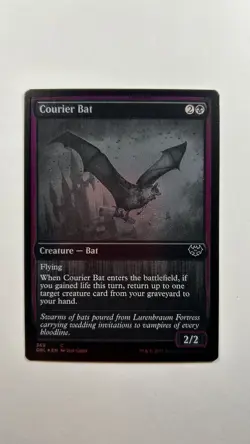 MTG Innistrad Double Feature Courier Bat Foil #369 Magic the Gathering - Image 1