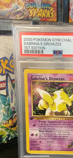 Pokemon Gym challenge 1st edition Sabrina’s Drowzee PSA 10 - Image 2
