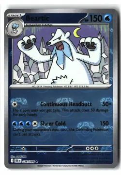 Beartic ⭐ 026/086 Holo Master Ball Pattern Rare Black Bolt 2025 Pokemon NM - Image 1
