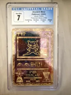 Ancient Mew Pokemon: The Movie 2000 Holo Promo - CGC Graded 7 NM w/ Subgrades - Image 1