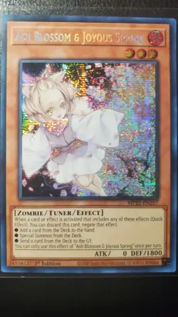 Ash Blossom & Joyous Spring Secret Rare 1st Ed MP22-EN257 Yu-Gi-Oh - Image 1