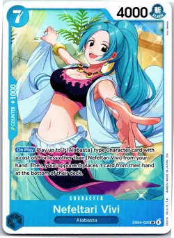 Nefeltari Vivi EB04-025 SR One Piece Card Game NM - Image 1