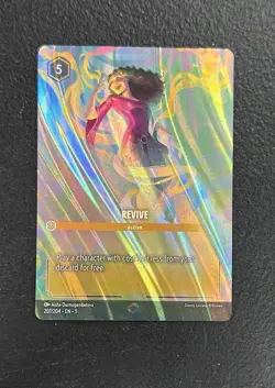 Lorcana trading card Revive (Enchanted) 207/204 Shimmering Skies Holo - Image 1