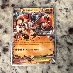 Pokemon TCG Groudon EX Holo Rare Card 85/160 World Championship 2015 - Image 1