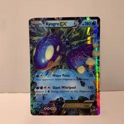 Kyogre EX 54/160 Holo Ultra Rare Primal Clash Pokemon Card HP-Damaged - Image 1