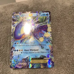 Kyogre EX 54/160 Holo Ultra Rare Primal Clash Pokemon Card HP-Damaged - Image 3