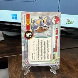 1999 Topps Pokemon TV Animation Series 1 Blastoise #9 Blue Logo Non Holo Card - Image 2