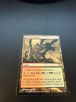 1x Fire-Lit Thicket Played Shadowmoor SHM Magic MTG - Image 1