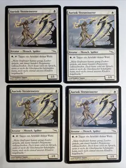 4x Mtg Mirrodin Auriok-Versteinerer EX/NM Magic The Gathering - Image 1