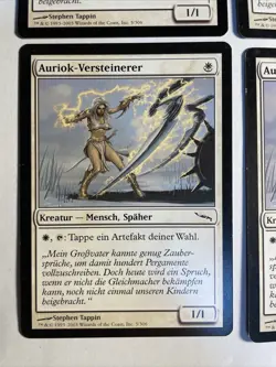 4x Mtg Mirrodin Auriok-Versteinerer EX/NM Magic The Gathering - Image 2