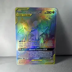 Pokemon Arceus & Dialga & Palkia GX 258/236 Cosmic Eclipse Secret Rare Holo - Image 1