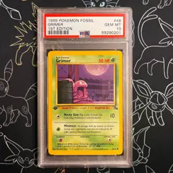 PSA 10 - Pokemon Fossil Grimer 1st Edition #48 GEM MINT - Image 1