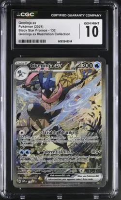 2024 POKEMON GRENINJA EX BLACK STAR PROMOS #132 EX CGC 10 GEM MINT - Image 1
